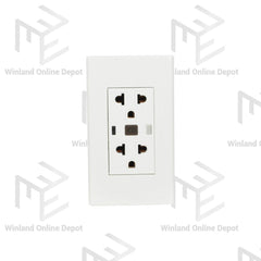 Royu Wide Series GFCI Duplex Receptacle Outlet Set (16A / 250V~) WD932