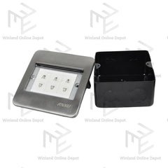 Royu Square Floor Receptacle with 3-Gang Universal Outlet (15A / 250V~) RWF51
