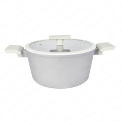 Masflex by Winland 20cm-24cm Non Stick Ultimate Forged Casserole with Glass Lid Induction Base