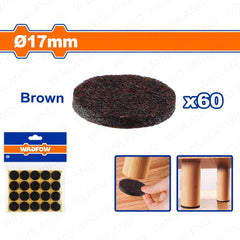 Wadfow by Winland 60PCS/Set Self Adhesive Pads 17mm x 3mm - Brown WPAS1112 WAD-HT