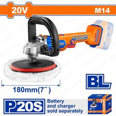 Wadfow by Winland P20S/20V Brushless Motor Lithium-Ion Cordless Polisher WHL1B181/WHL1B18