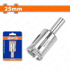 Wadfow by Winland 20mm-27mm x 25mm Diamond Hole Saw with Water Cutting Diamond Tipped Edge WAD-HT