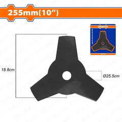 Wadfow Bush Cutter Blade 255mm/10in 3-Teeth Garden Cutter Tools Suitable For Gasoline