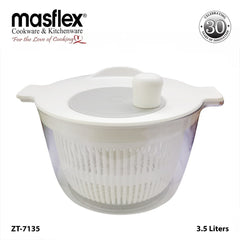Masflex by Winland 3.5 Liters Salad Spinner Made From Premium Plastic Material ZT-7135