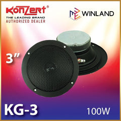 Konzert by Winland 3inches 100W 8ohms Professional HiFi Tweeter KG-3i (1pc per order)