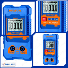 Wadfow by Winland 3PCS/SET Test Kit Voltage Detector, Digital Multimeter & AC Clamp MeterWAD-HT