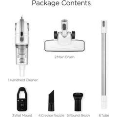 Hanabishi by Winland Aesthetic 3in1 White Cordless Vacuum Cleaner w/ Cyclonic HEPA Filtration System