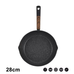 Eurochef by Winland 28cm Non-stick Marble Frying Pan Forged Aluminum Cookware Spout Series EC03