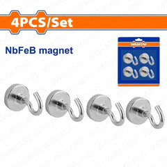 Wadfow by Winland 4PCS/Set NdFeB Magnetic Hook Set Size Diameter: 20mm-32mm WZE2K11 | WZE2K13 WAD-HT