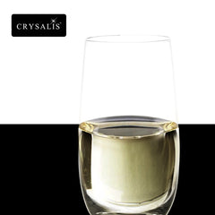 Crysalis Stemware CRY-SW18/2 Long Drink Glass, Stemless Wine Glass 510mL/18oz Set of 2