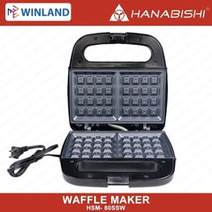 Hanabishi by Winland Waffle Maker Waffle Toaster Non-Stick Pan Stainless Steel Body HSM80SSW