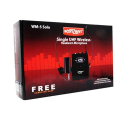 Konzert by Winland WM-5 Solo Headworn UHF Wireless Microphone Lapel Microphone Wireless Mic