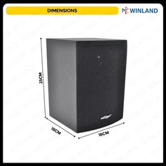 Konzert by Winland 2pcs 5 Inch 2-Way 100Watts Bookshelf Speaker System (Black) KS-55MK2
