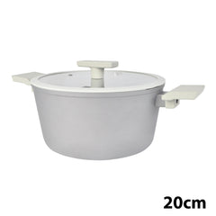 Masflex by Winland 20cm-24cm Non Stick Ultimate Forged Casserole with Glass Lid Induction Base