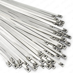 Wadfow by Winland 100pcs Stainless Steel Zip Tie Heavy Duty Multi-Purpose Cable Tie SOLD PER PACK