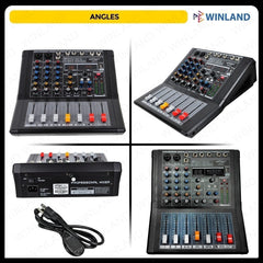 Konzert by Winland Professional Mixer 4 Channel MX-4+ l MX4+ l MX 4+