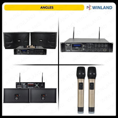 Konzert by Winland Micro Component System 4500W w/ BT, USB & SD Slot, 2 Built-in Wireless Receiver
