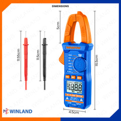 Wadfow by Winland 3PCS/SET Test Kit Voltage Detector, Digital Multimeter & AC Clamp MeterWAD-HT