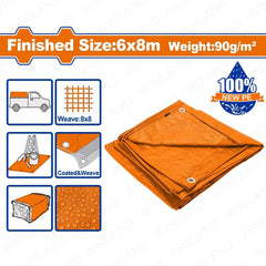 Wadfow by Winland 90g/m2 Waterproof PE Material Polyethylene 6m*8m FEET: 19.6 x 26.3 WTQ0968 WAD-HT