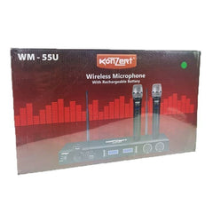 Konzert by Winland WM-55U Dual Channel UHF Wireless Microphone Mic