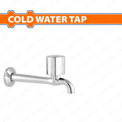 Wadfow by Winland Brass Body Stainless Steel Handle Cold Water Tap Faucet Sink Type & Wall Type