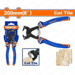 Wadfow by Winland 8in(200mm) Manual Glass Cutting Pliers Black finish and Polish Tile Cutter WAD-HT