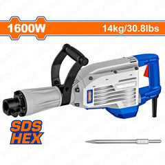 Wadfow by Winland Demolition Breaker | Jack Hammer 1600W with 1pc SDS Chisel WDB1D80 WAD-PT