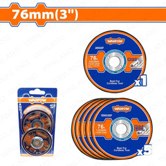 Wadfow by Winland 6PCS/Set Abrasive Metal Cutting and Grinding Disc WAC2L06 WAD-HT