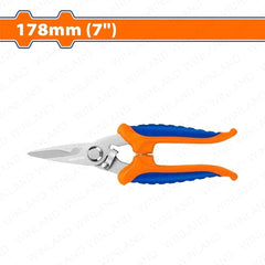 Wadfow 178mm(7in) / 200mm(8in) Electricians Scissors Stainless Steel Material WAD-HT