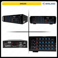 Konzert by Winland Karaoke Amplifier AV-702B 750W x 2 w/ Mixing Console and 3 Mic Input