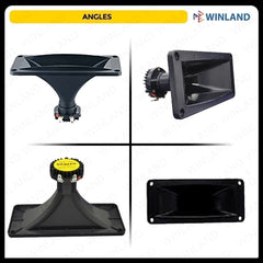 Kevler by Winland 1pc Neodymium Horn Tweeter Compression Driver Unit for Tweeter NT38