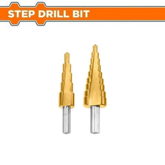 Wadfow Step Drill Cone Bits High Speed Steel 4-12mm / 4-20mm / 4-32mm / 6-35mm (WHT)