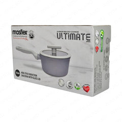 Masflex by Winland 18cm Non Stick Ultimate Forged Saucepan with Glass Lid Induction Base ZC-94