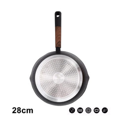 Eurochef by Winland 28cm Non-stick Marble Frying Pan Forged Aluminum Cookware Spout Series EC03