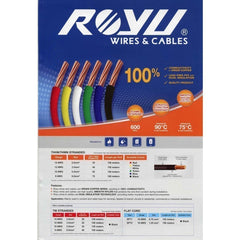 Royu THHN/THWN Stranded Wire 2mm² AWG14 Stranded 150 meters Pure Copper