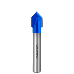 Wadfow 6.35mm|8mm|9.5mm|12.7mm Router Bit V-Type Slotting Cutter Bit SOLD PER PIECE