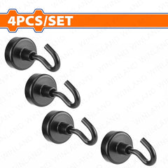 Wadfow by Winland 4PCS/Set NdFeB Magnetic Hook Set Size Diameter: 20mm-32mm WZE2K11 | WZE2K13 WAD-HT
