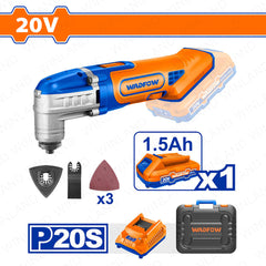 Wadfow P20S/20V Lithium-Ion Cordless Oscillating Multi-Tool with6-Speed Adjustment WAD-CT