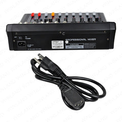 Konzert by Winland 8CH PRO Mixer - Mic + Line In EQ & Effect, MP3/Rec vis USB, BT, PC Sound Card-XLR