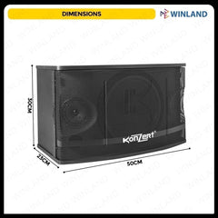 Konzert by Winland 3-way 10inch Speaker System with Neo Horn Tweeter 450W KS-455MK2 (2)pieces