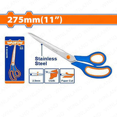 Wadfow by Winland Stainless Steel Scissors Gunting 275mm/11in With Sand Blast Surface WSX1604 WAD-HT