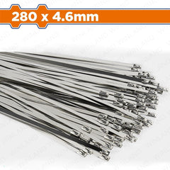 Wadfow by Winland 100pcs Stainless Steel Zip Tie Heavy Duty Multi-Purpose Cable Tie SOLD PER PACK