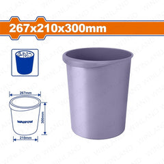 Wadfow by Winland 267x210x300mm Plastic Rubbish Bin Container Storage Tub Plastic Pail WLJ1330