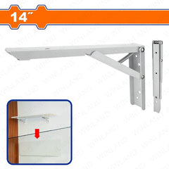 Wadfow by Winland 8inch-14inch Folding Shelf Bracket Thickness: 1.4mm Used As Support for Shelves