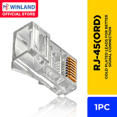 WINLAND RJ45 8Pins Connector Ordinary Network modular Ethernet cable header plug RJ-45(ORD)