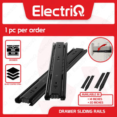 Electriq (PER PAIR) Drawer Guide Full Extension Ball Bearing Heavy Duty