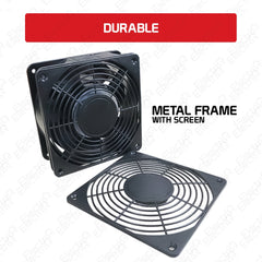 Electriq l Phodar 100% Copper Heat Proof 4" x 4" Blower Cooling CPU Fan Metal Frame with Screen