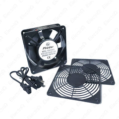 Electriq l Phodar 100% Copper Heat Proof 4" x 4" Blower Cooling CPU Fan Metal Frame with Screen