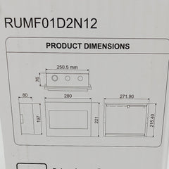 Royu Metal Base Distribution Panel Box with Busbar 12 Modules RUMF01D2N12