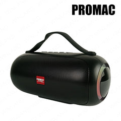 Promac by Winland Portable Bluetooth Speaker USB/TF MP3 Playback, FM Radio with LED Light T2(PROMAC)